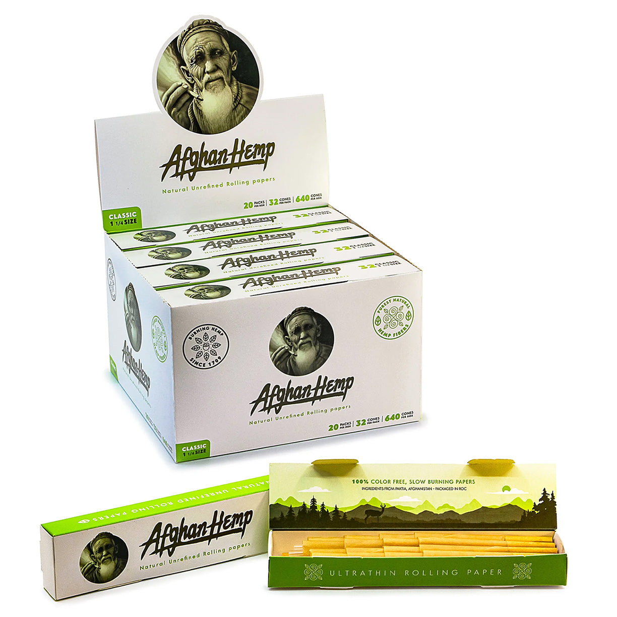 Afghan Hemp 1 1/4 Cones