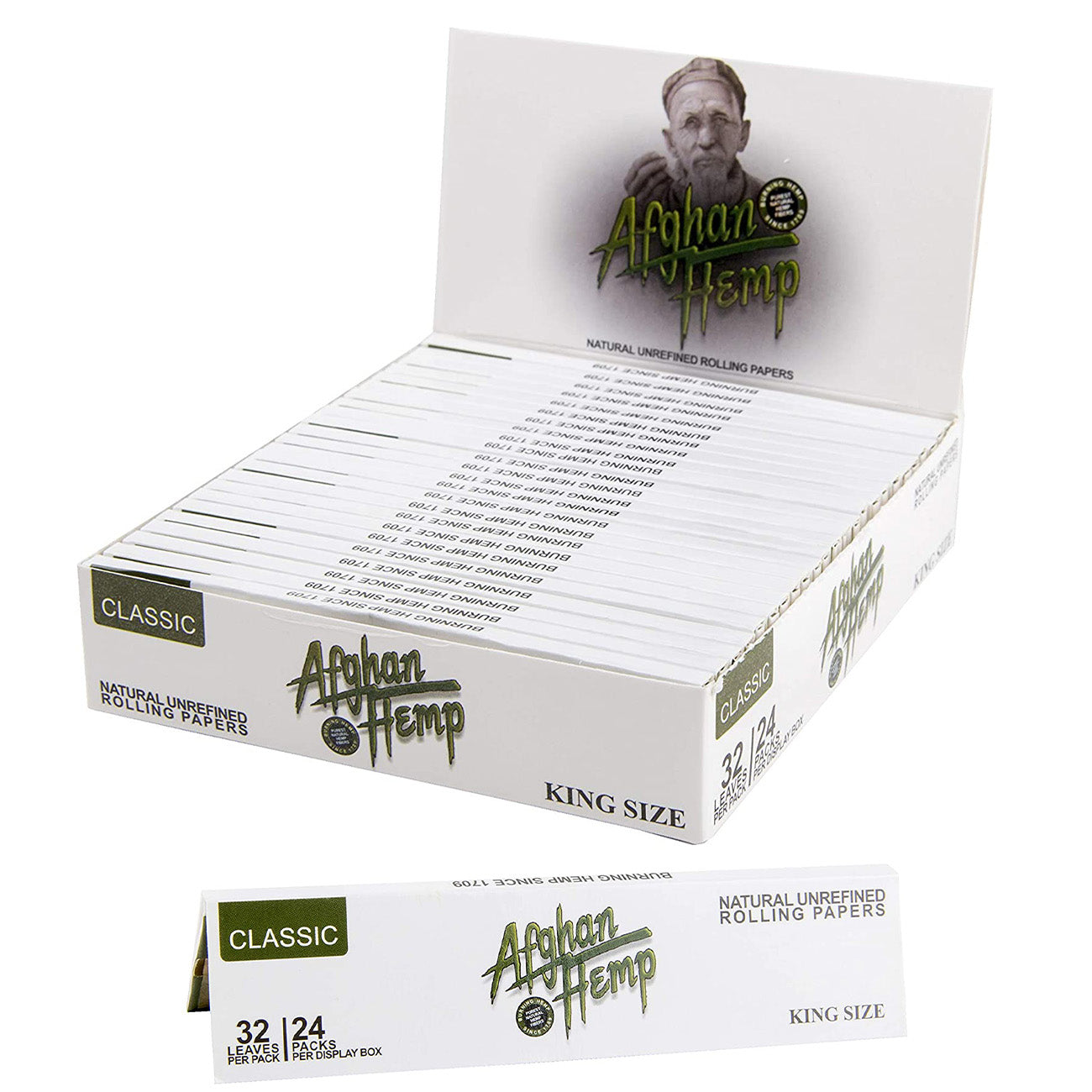 Afghan Hemp Classic King Size Rolling Paper