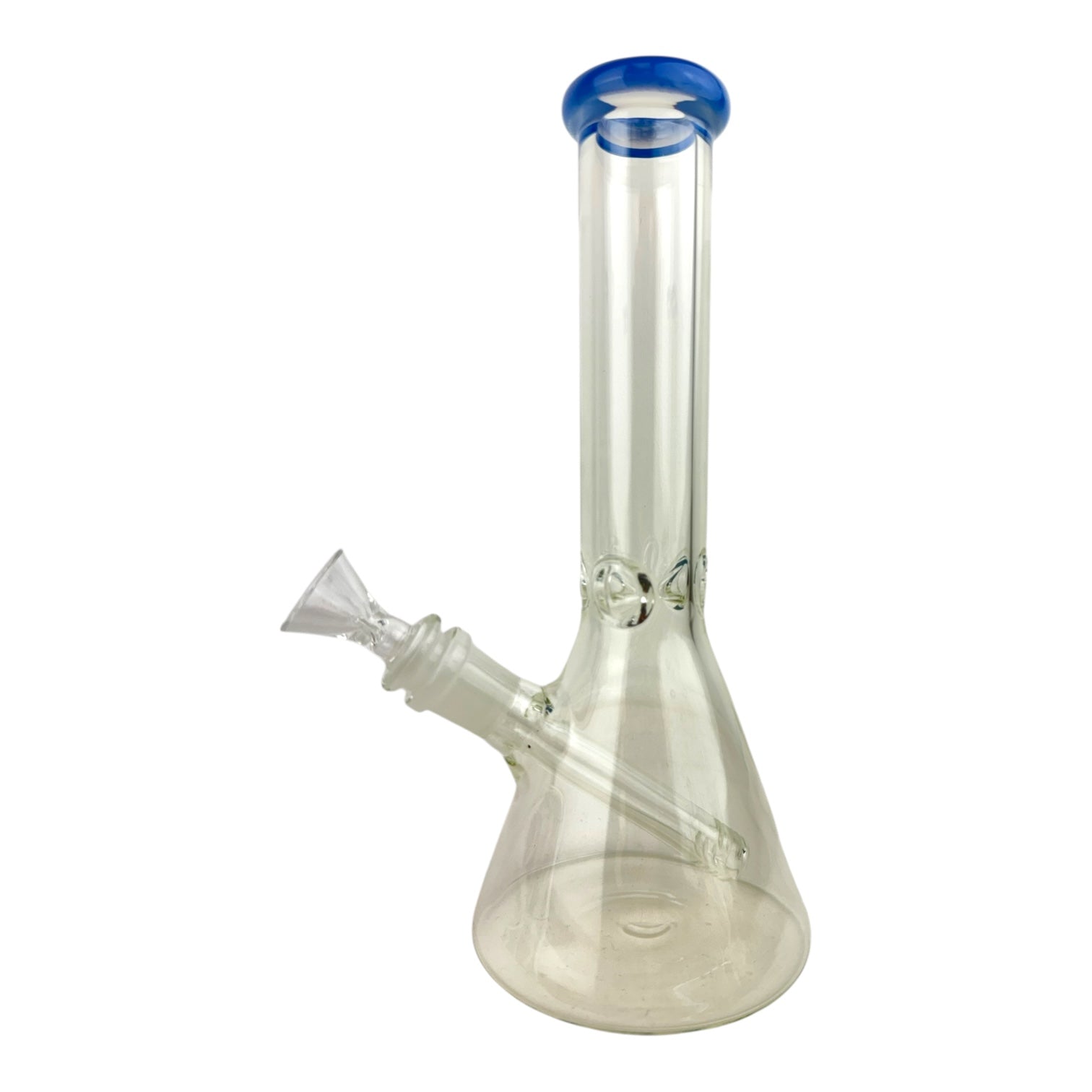 10"Beaker Colored Top G/G Glass Water Pipe
