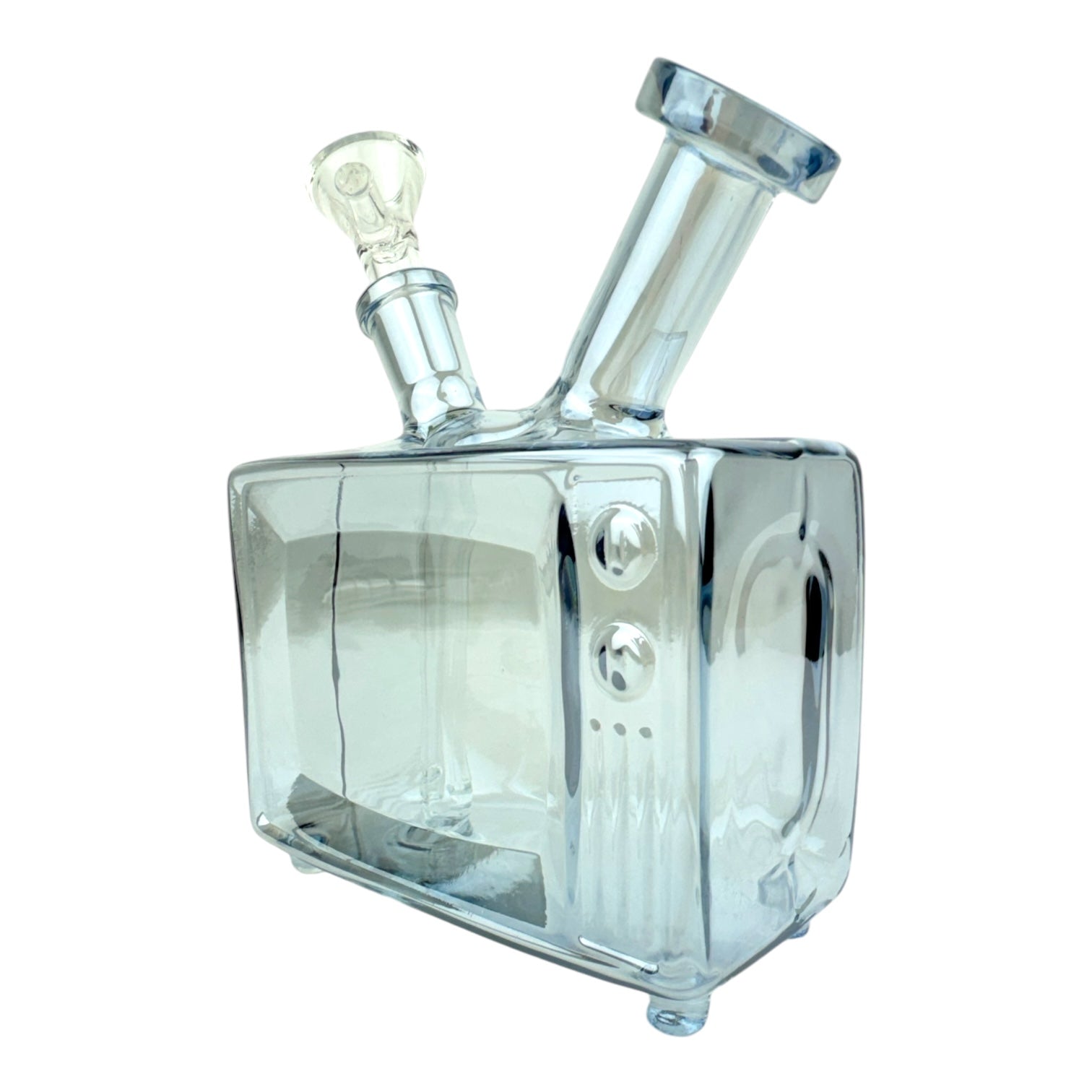 6" TV Chrome Color Glass Water Pipe