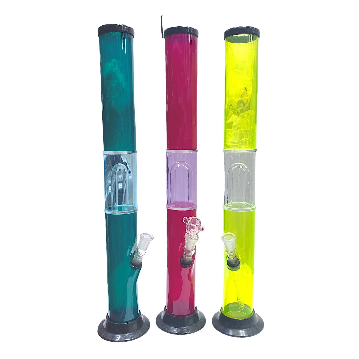 18" Colored Acrylic Water Pipe