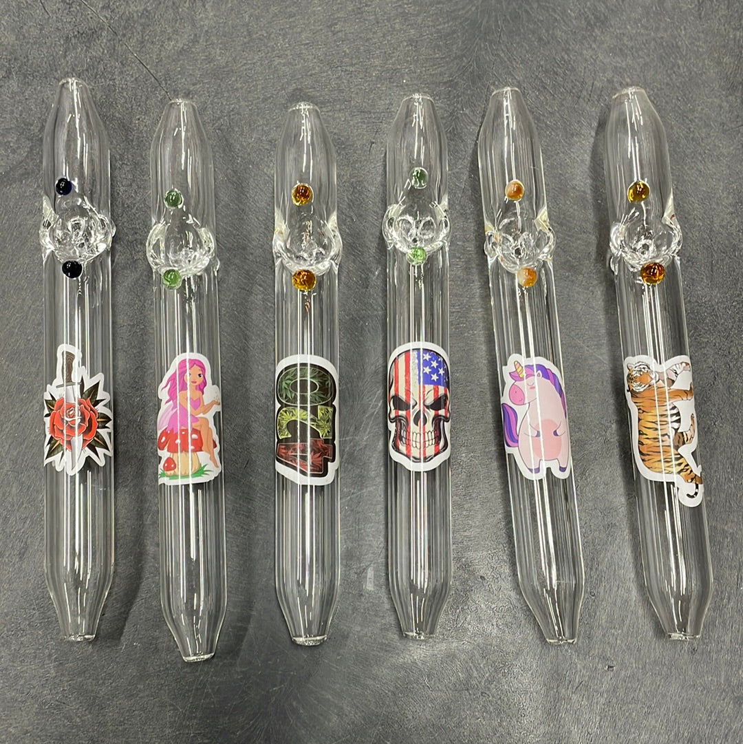 Dual Tip Steam Roller 32mm Glass with Decal