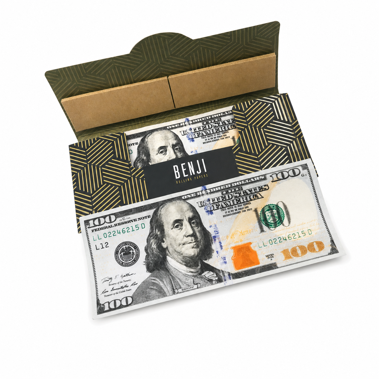 Benji $100 Rolling Papers & Filter Tips (24 Booklets per Display)