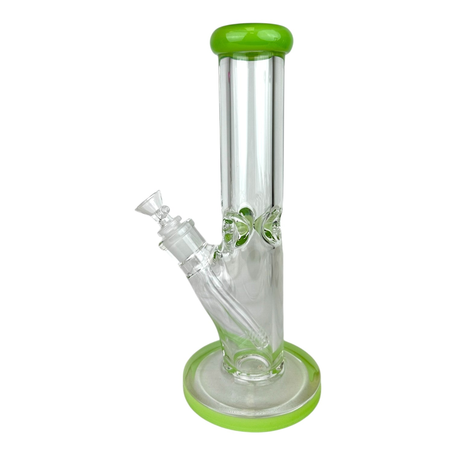 10" Straight Tube 9mm Glass Water Pipe
