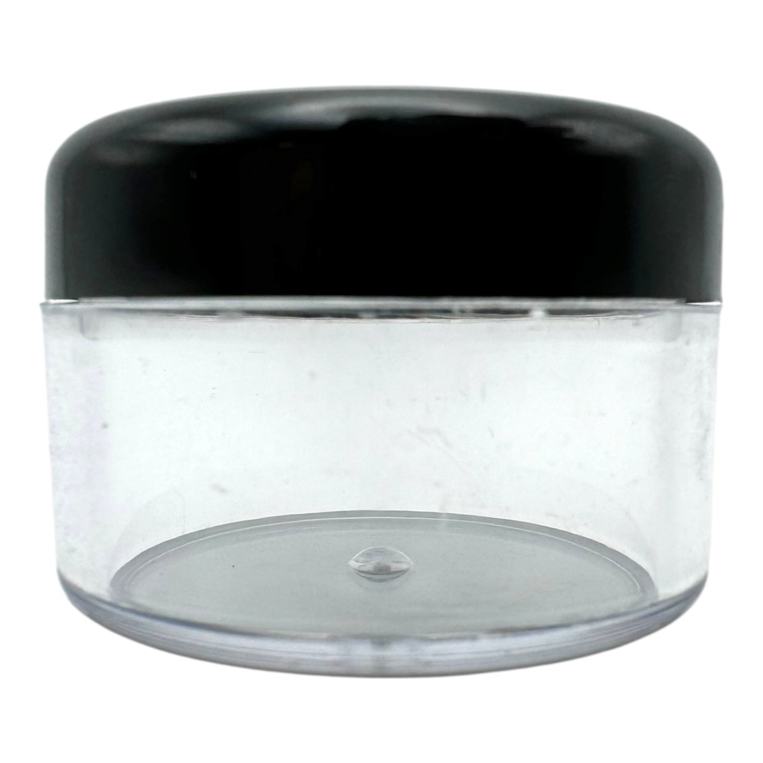 15ml Clear Plastic Jar with Black Cap