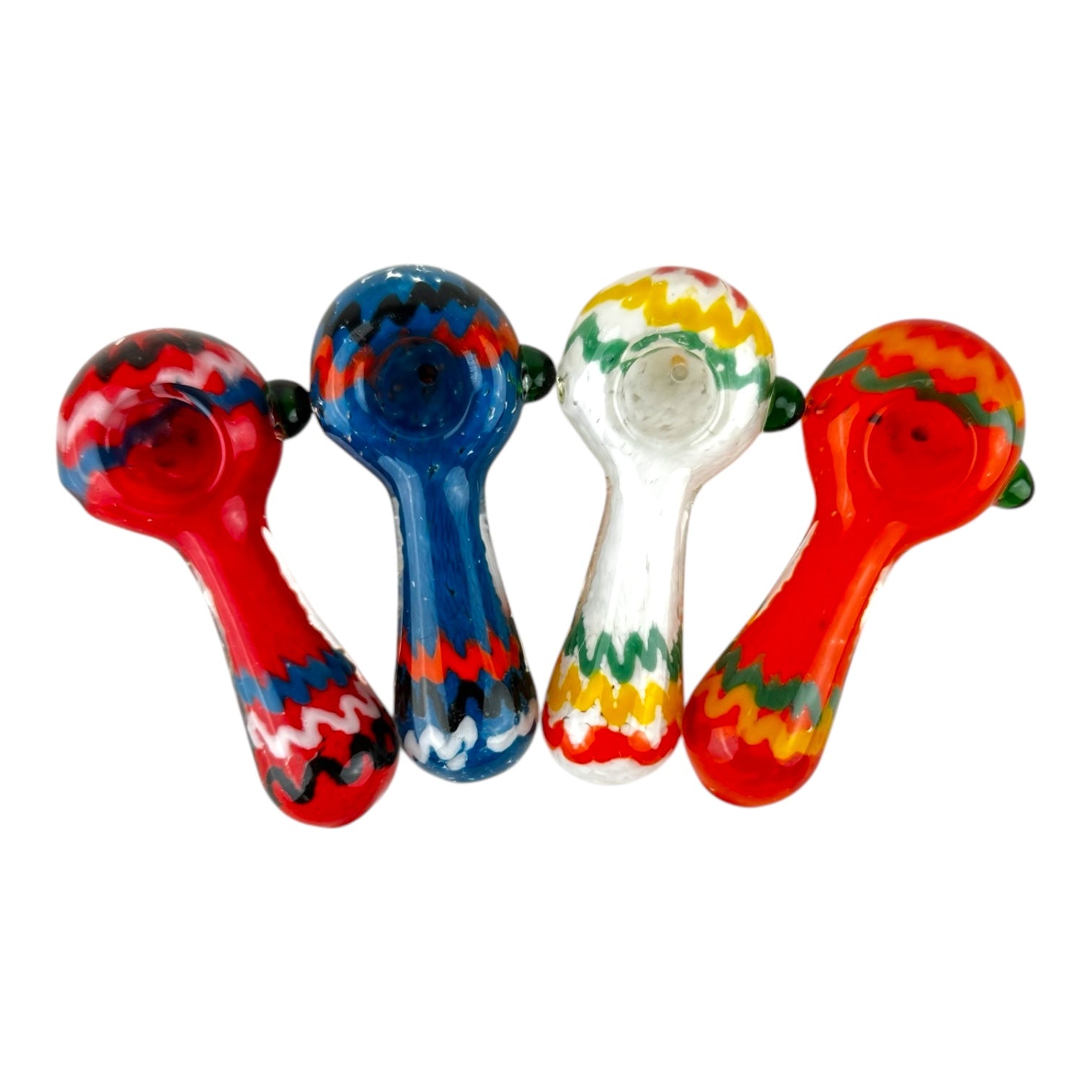 4" Glass Hand Pipe - Assorted Colors