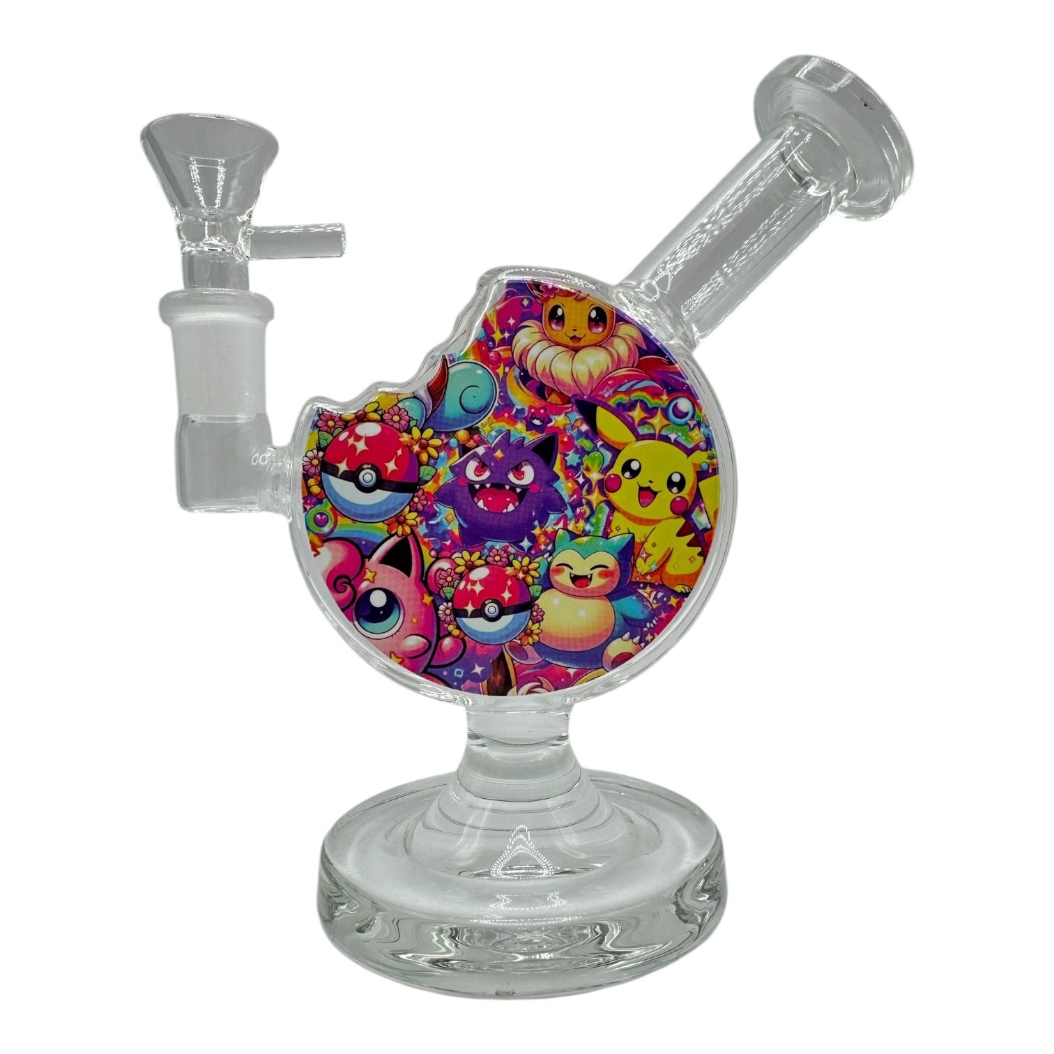 6" Cookie Bite Glass Water Pipe