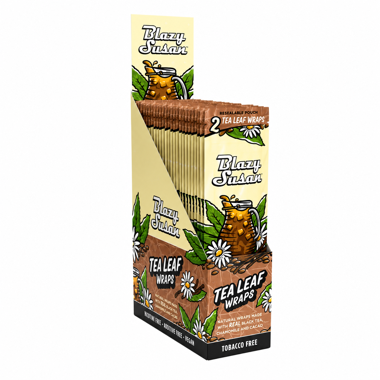 Blazy Susan Wraps Tea Leaf (25 Pouches x 2 per Pouch)