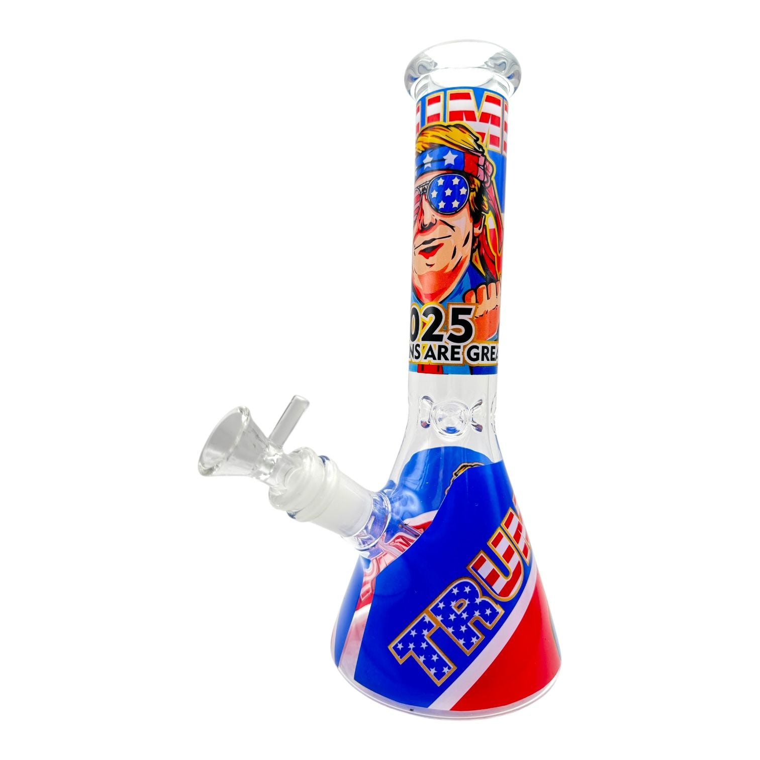 10" Trump Beaker Glass Water Pipe