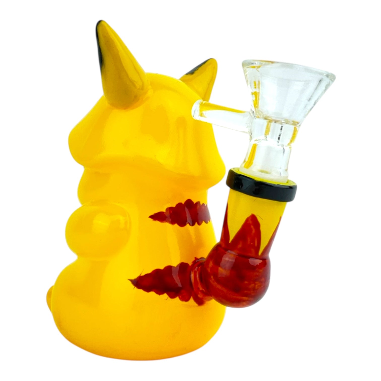4” Yellow Pika Glass Water Pipe