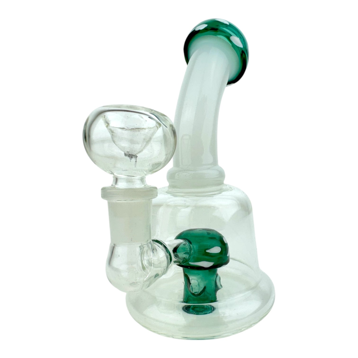 6.5” Mushroom Glass Water Pipe