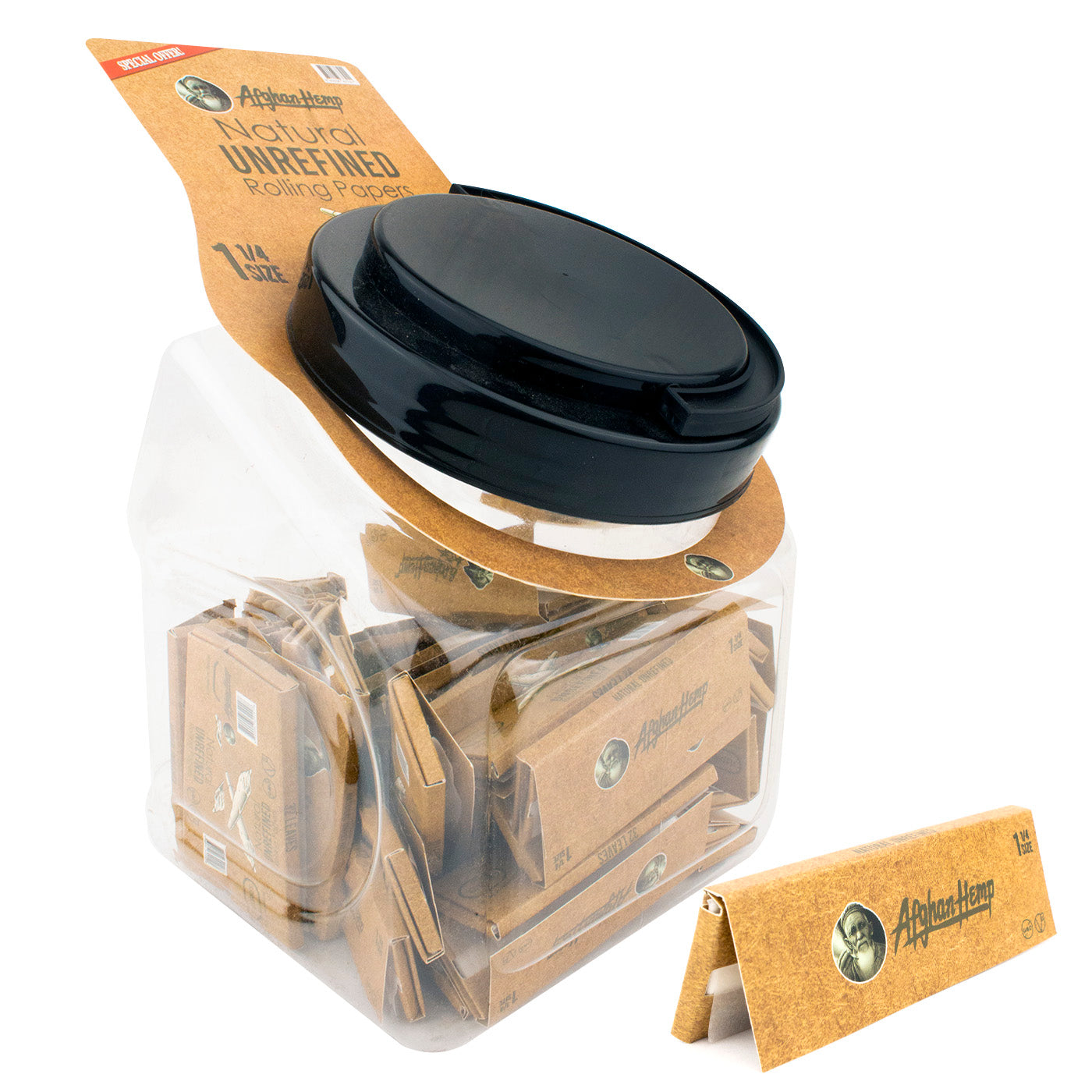 Bulk AFGHAN HEMP - 50-PACK 1 1/4 SIZE LEAVES