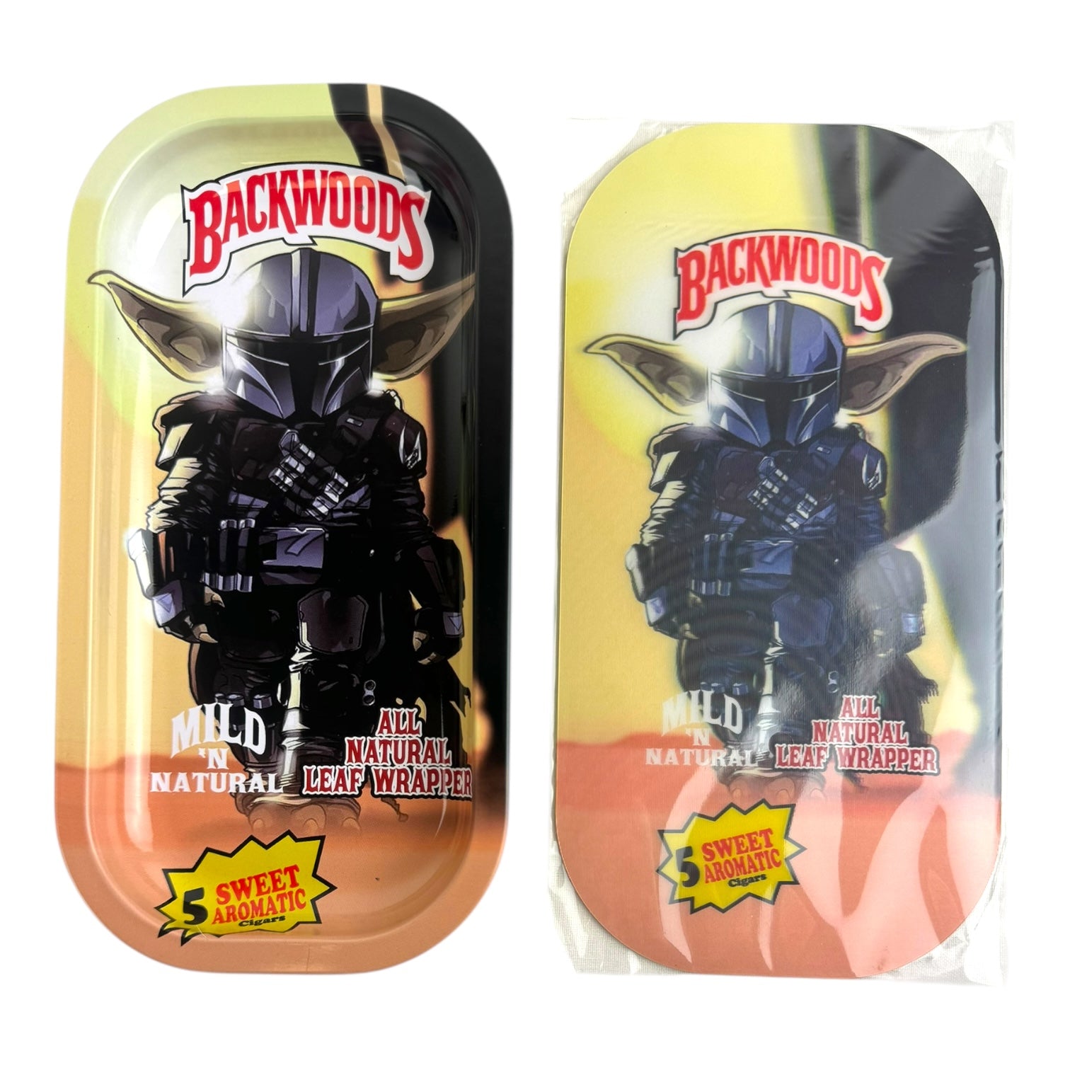 BW 3D Small Metal Rolling Tray with Magnetic