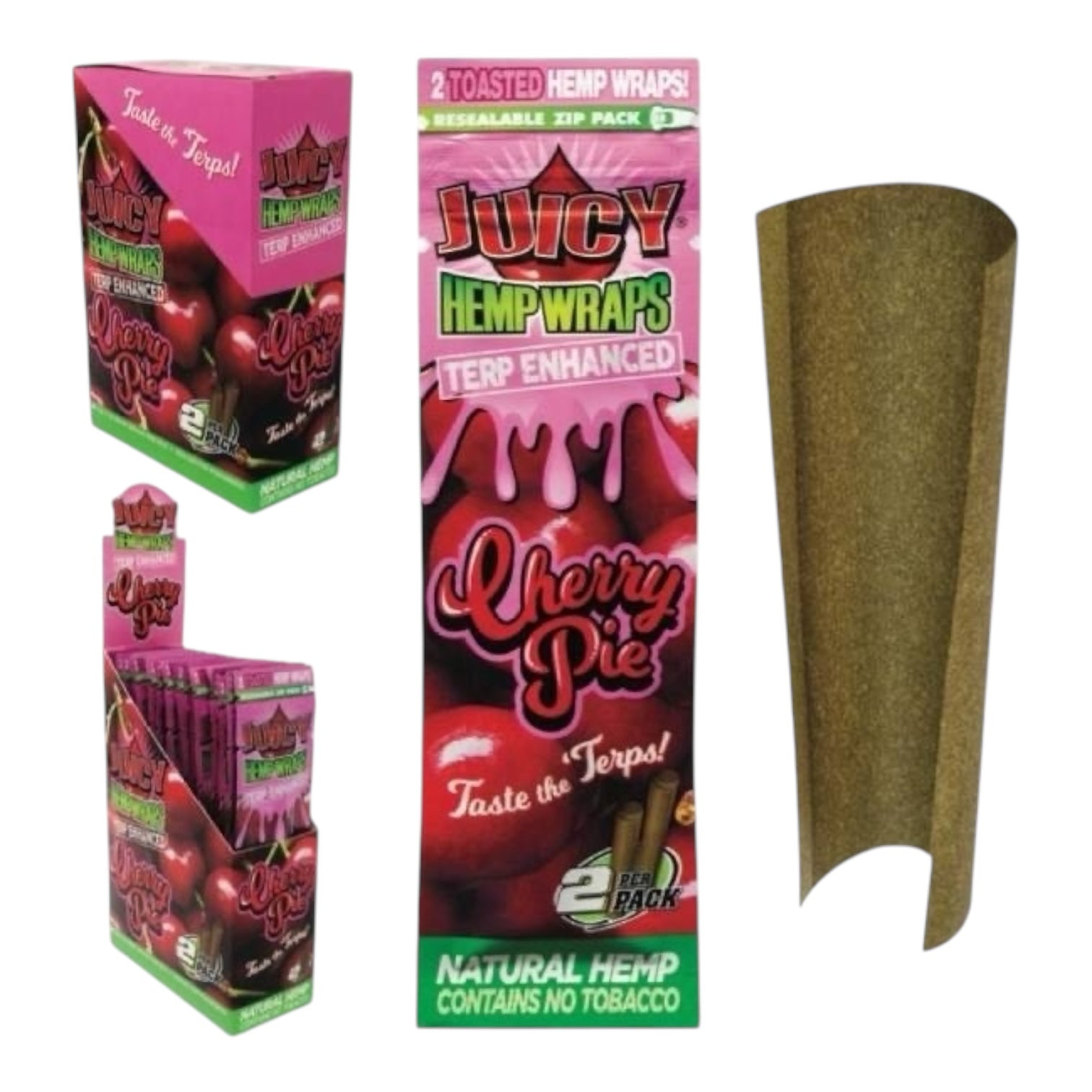 Bulk JUICY Terp Enhanced Hemp Wraps - 2 Pack in UAE