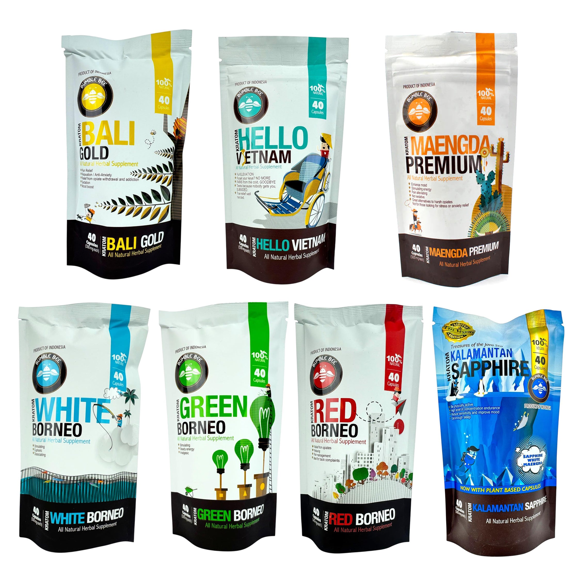 Bumble Bee Kratom (Capsules) (40ct)