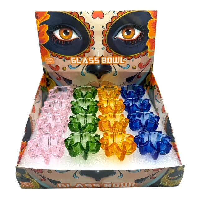 14mm Glass Bowl 16pc Display