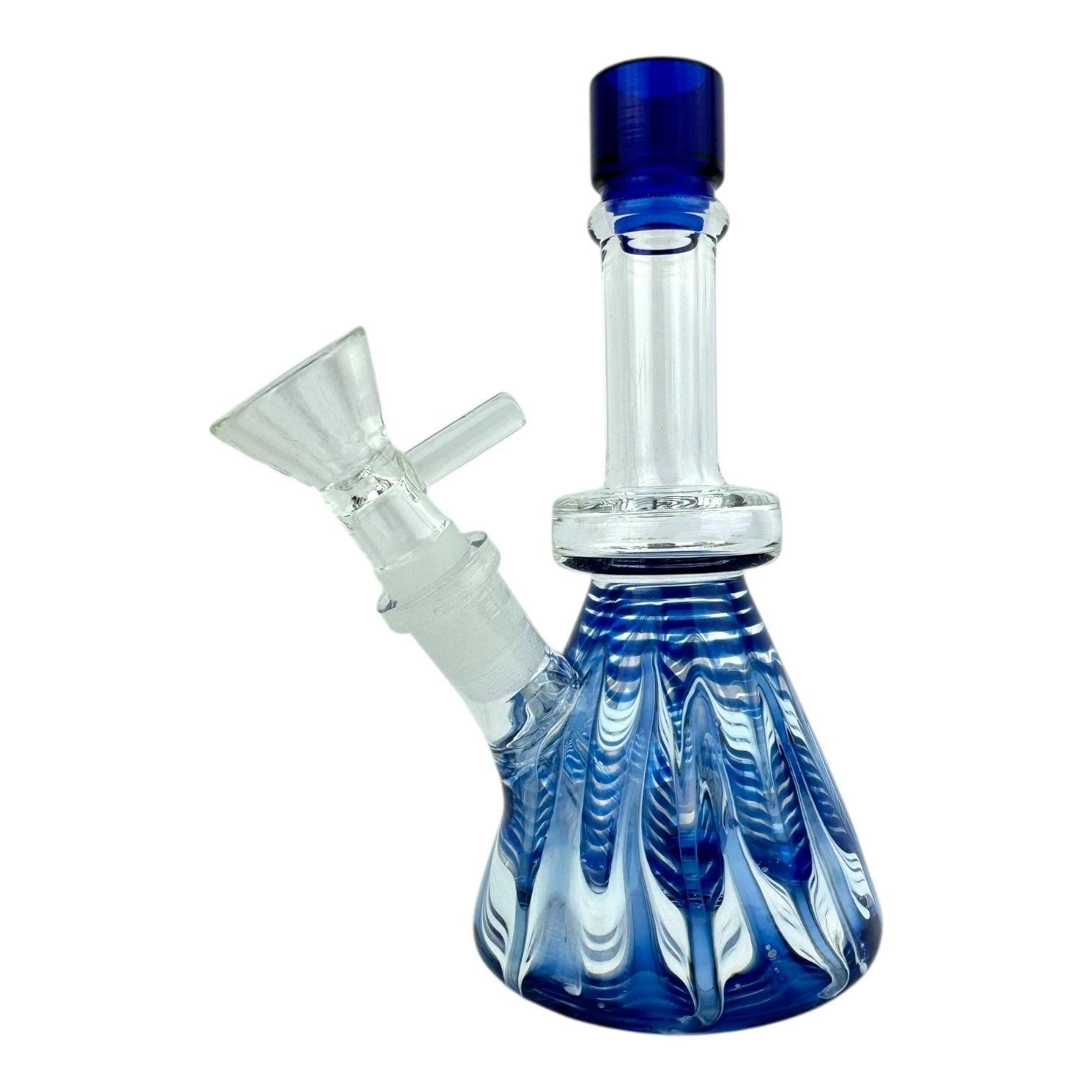 6.5" Mini Color Straight Tube Bent Neck Water Pipe
