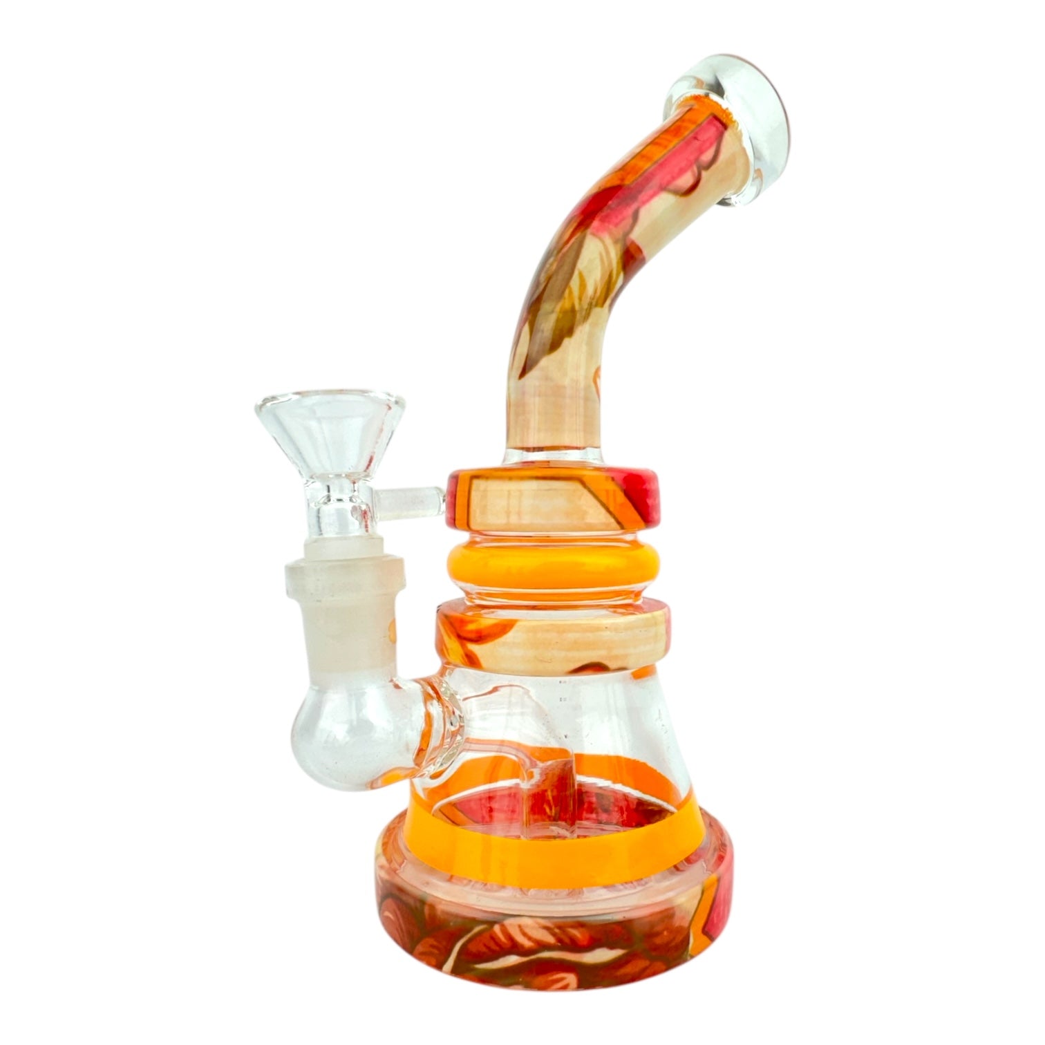 9.5” Heart Glass Water Pipe