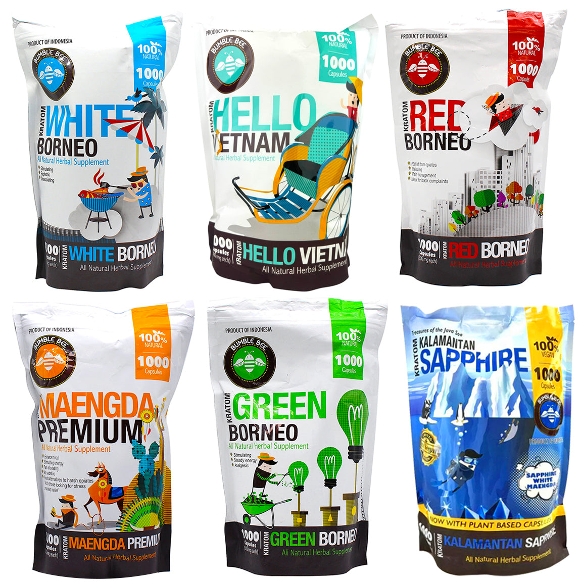 Bumble Bee Kratom_Capsules_1000ct
