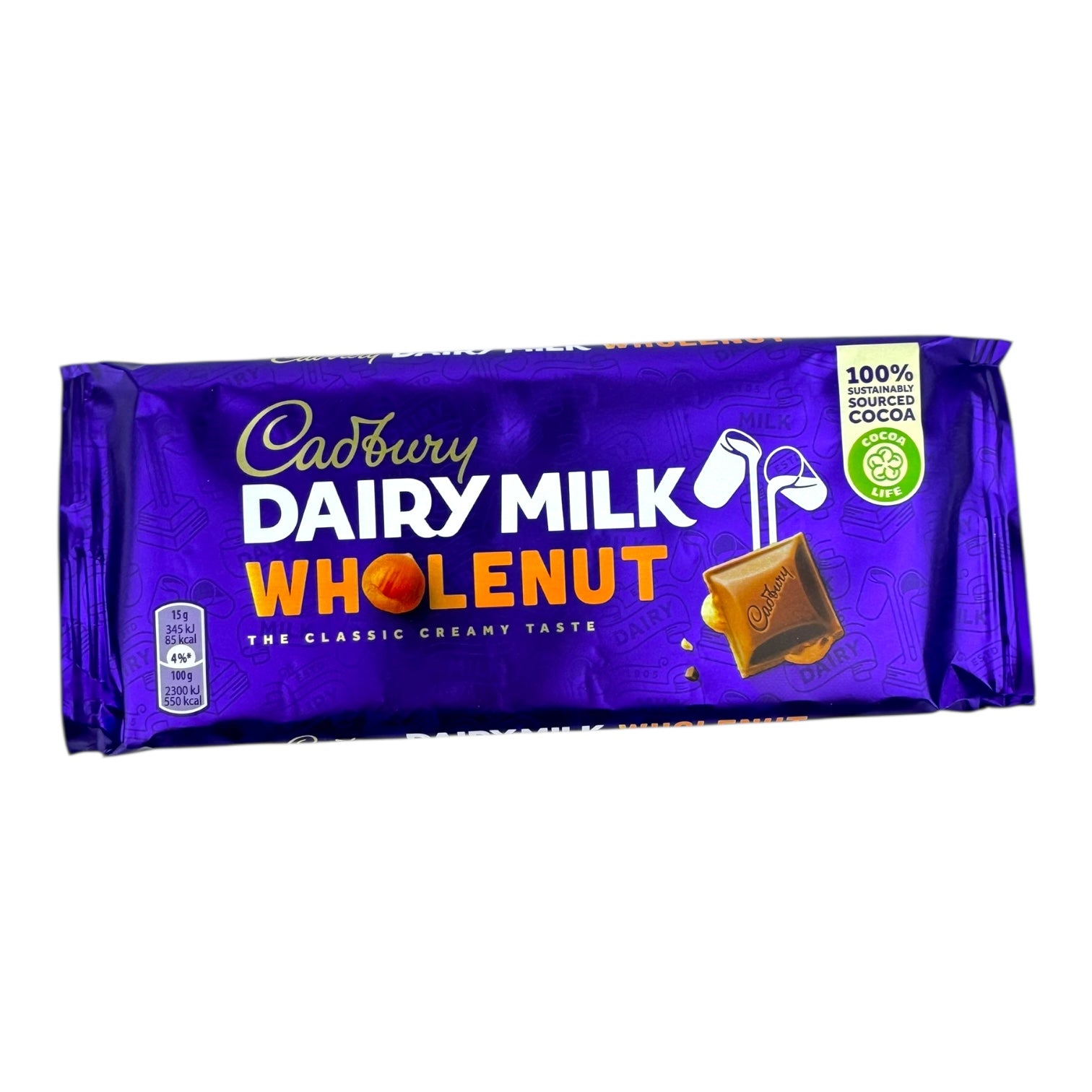 Cadbury Dairy Milk Wholenut 120g Bars