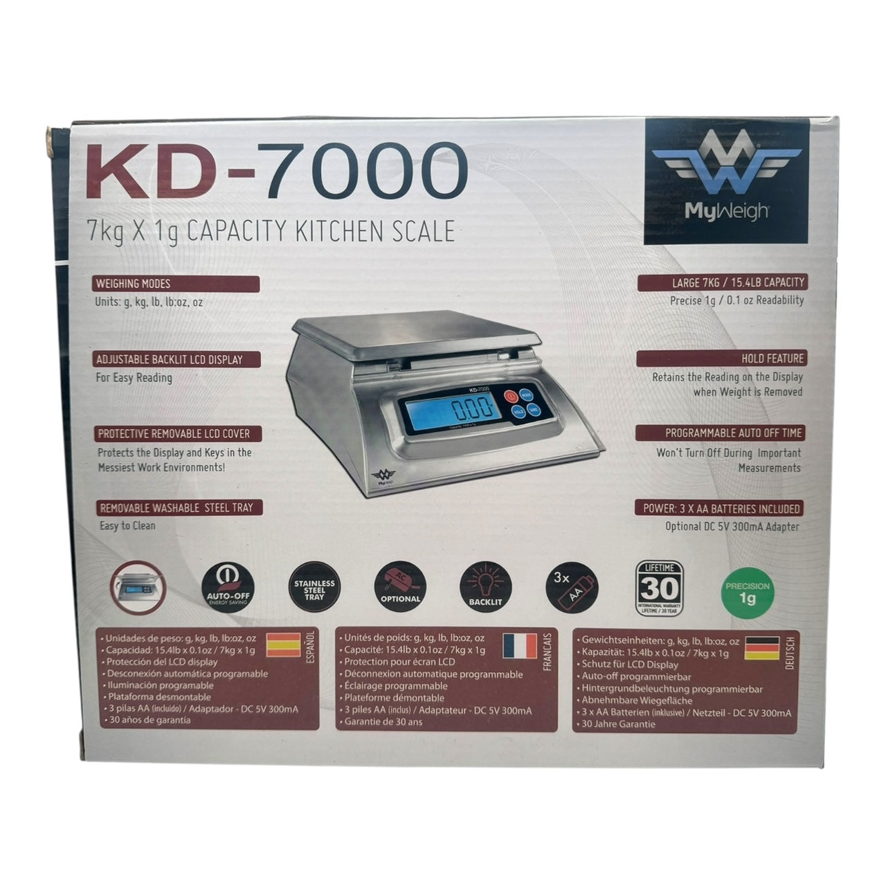 MyWeigh KD-7000 Digital Kitchen Scale