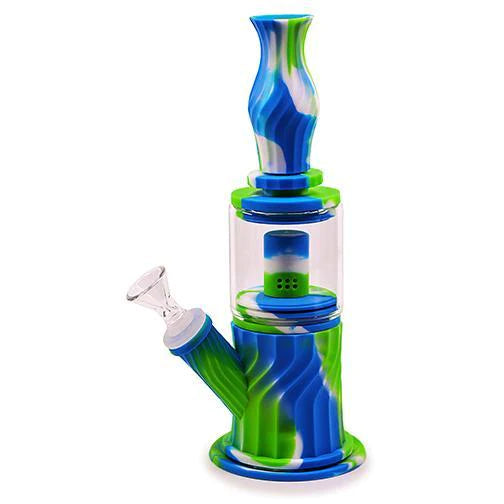 9.5" Cylinder Nectar Collector Silicone Water Pipe