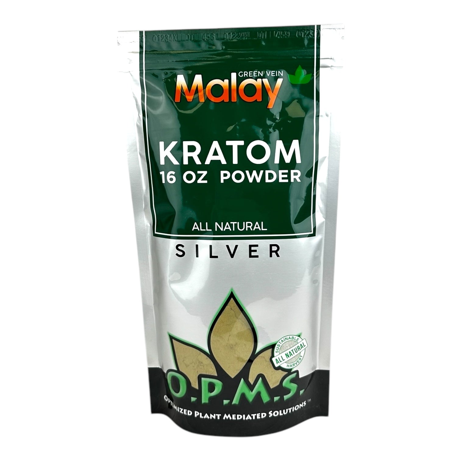 OPMS Kratom Silver Powder 16oz