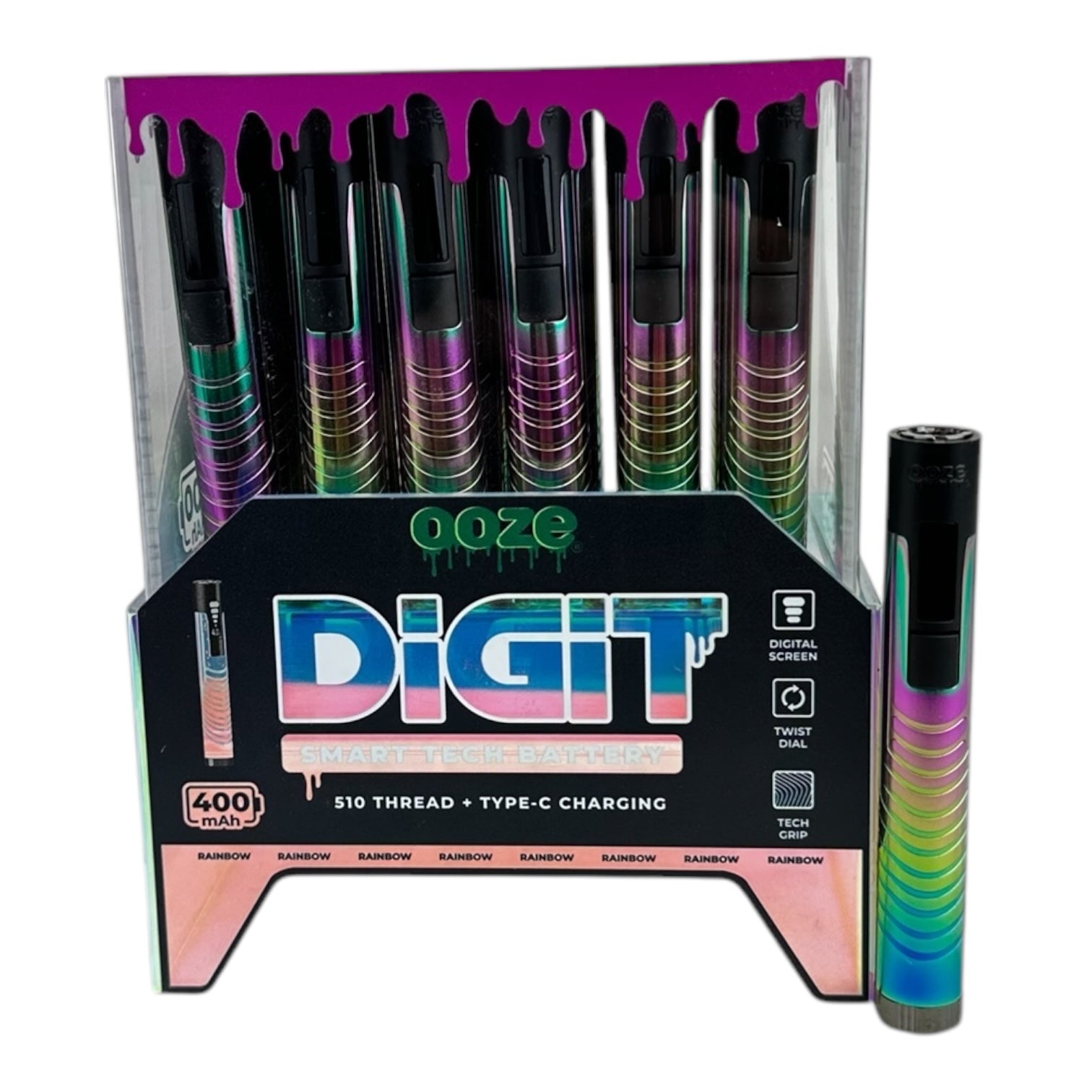 Ooze Digit Battery 24ct Display