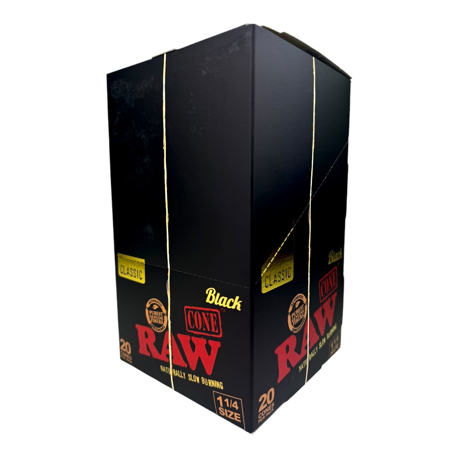 Raw Black Classic 1 1/4" Cones