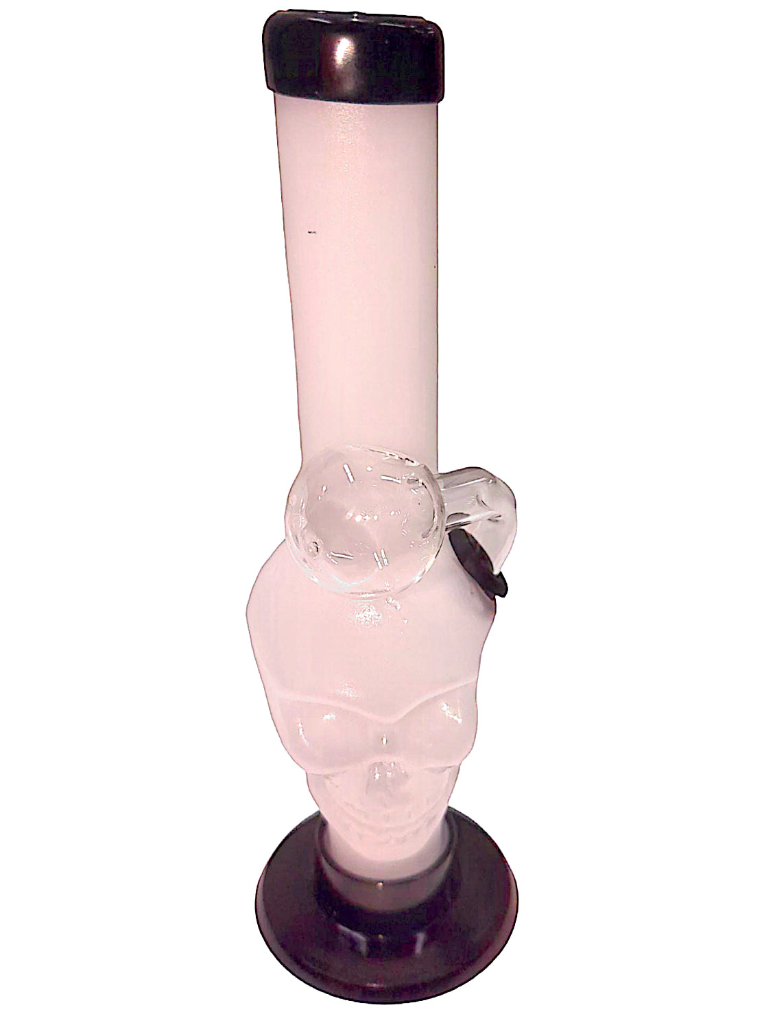 8" Skull Straight Neck Acrylic Water Pipe (Assorted)