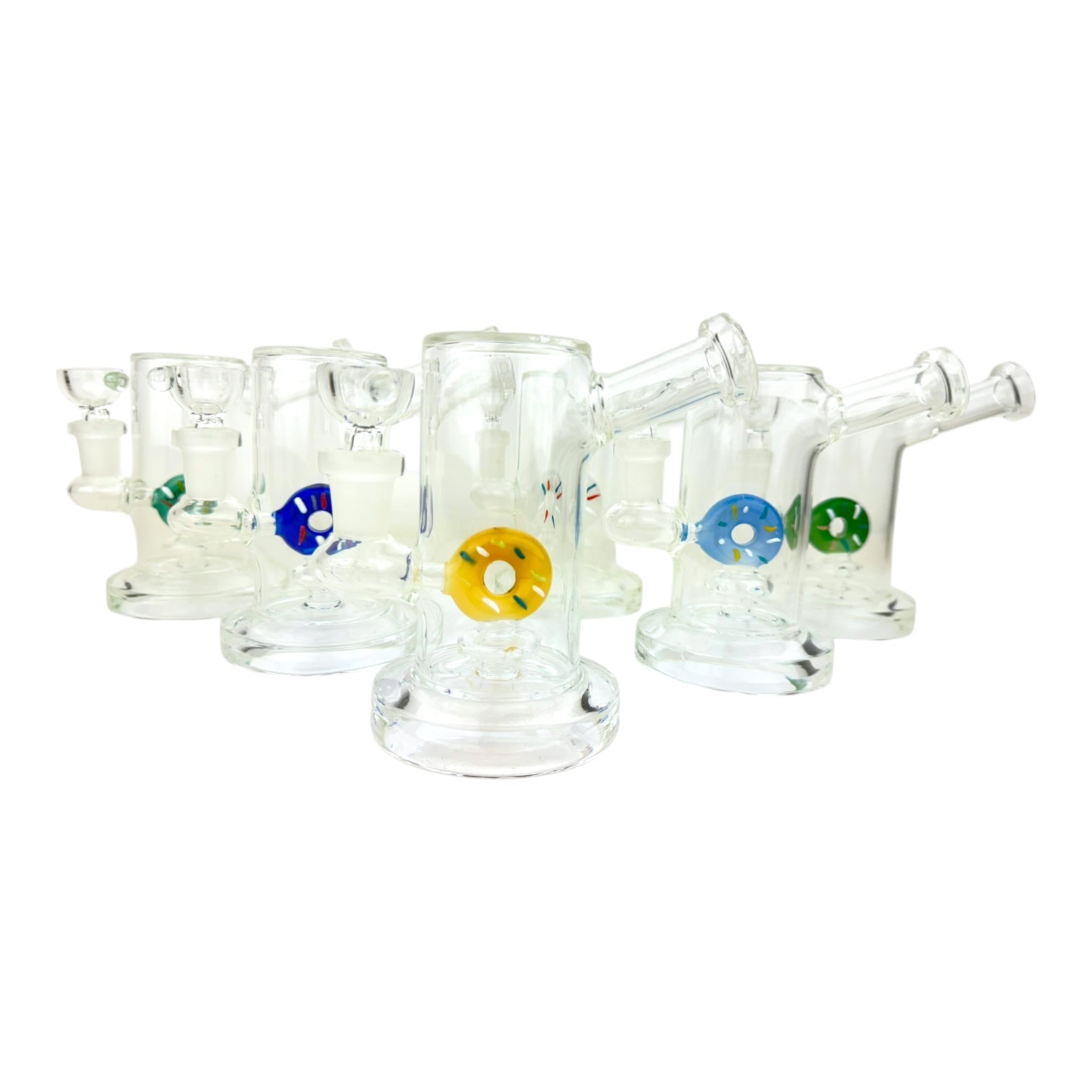 5" Donut Belly WP 1256 Glass Water Pipe - Assorted Colors