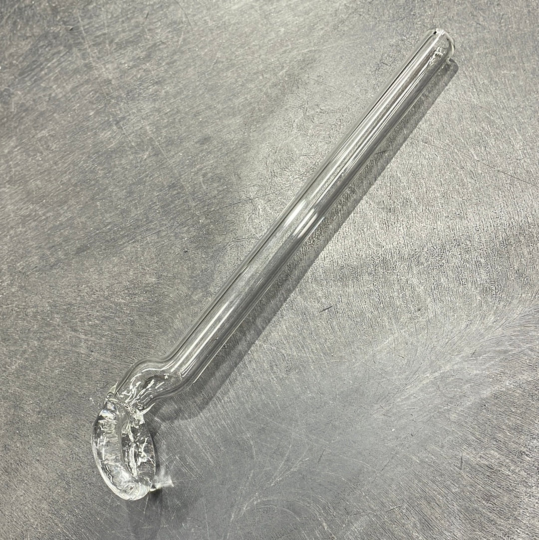 7" Clear Solid Glass Wand