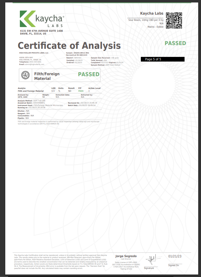 JUST CBD Hemp Infused Gummies 500MG