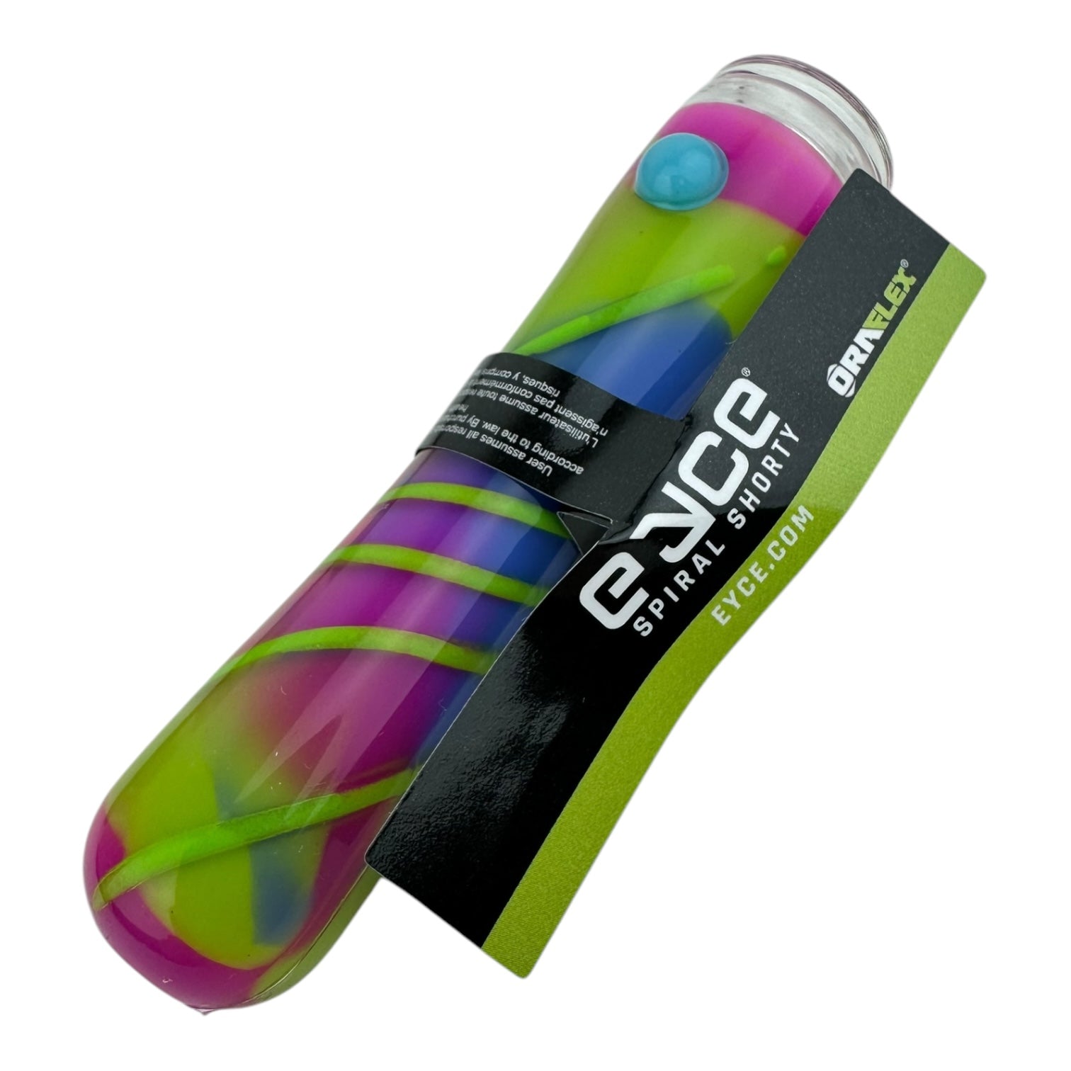 Eyce - ORAFLEX Shorty Silicone Chillum Handpipe - Assorted Colors (18 per Display)