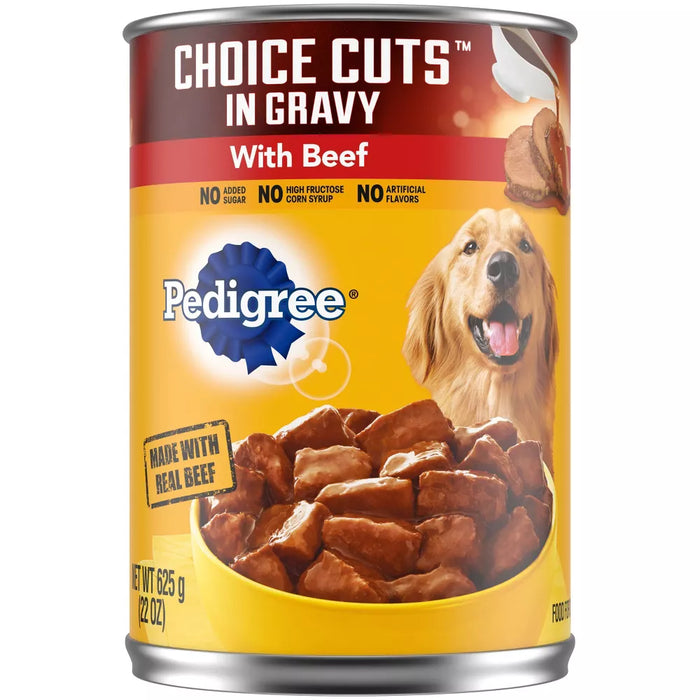 Choice Cuts In Gravy Pedigree 22oz Safe Can