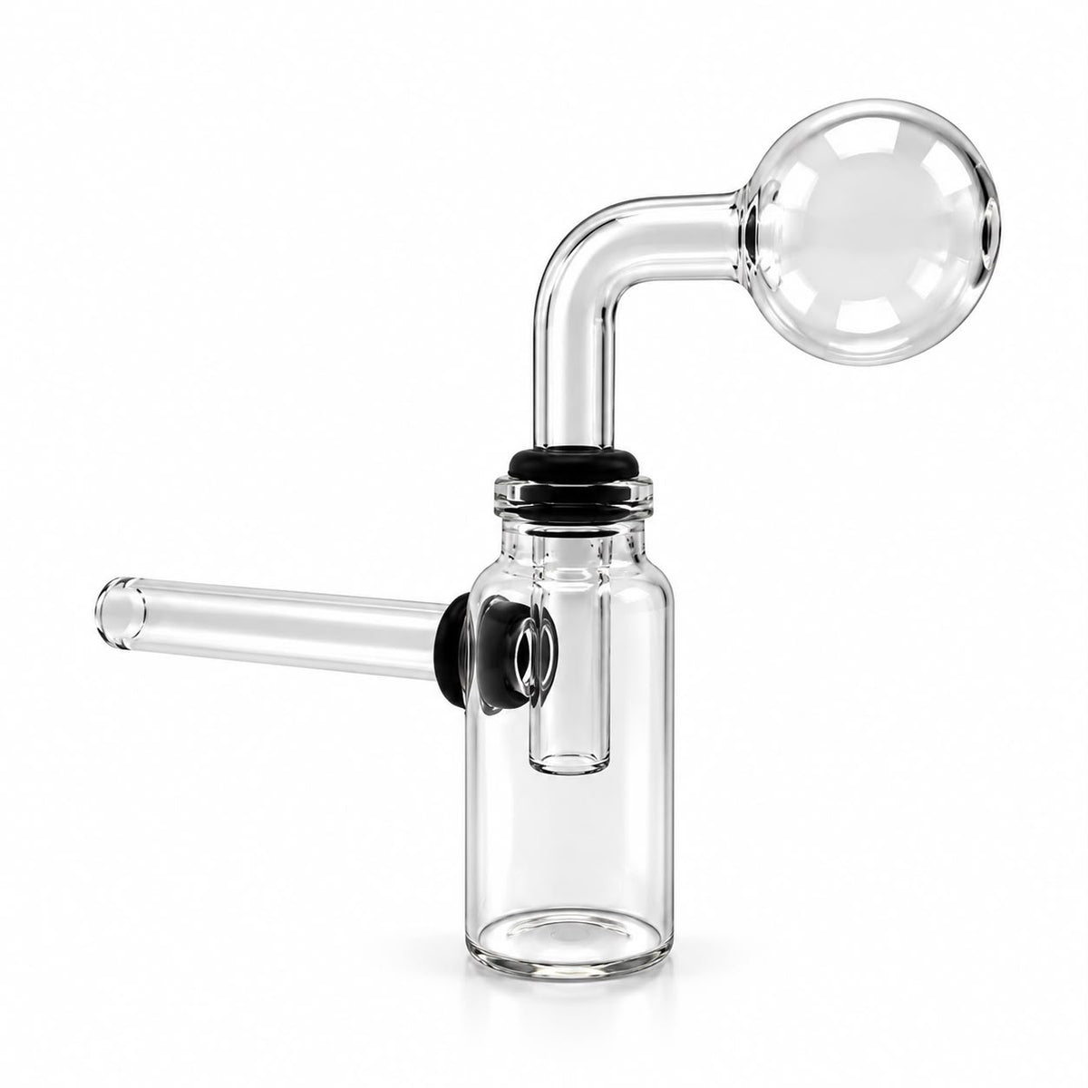 Clear 3 Pc Oil Burner Water Pipe