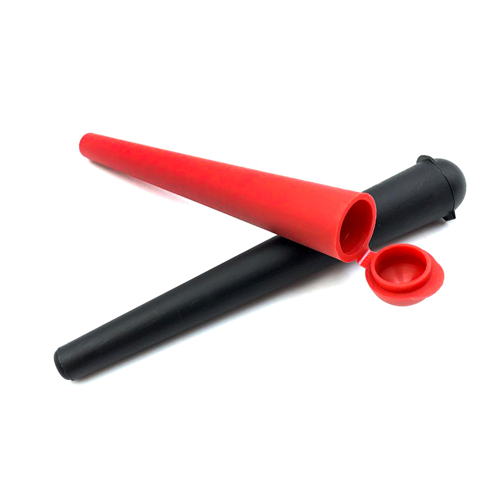 Plastic Cone Tube King Size 116mm Air Tight Doob Tube Round Top (1000ct)