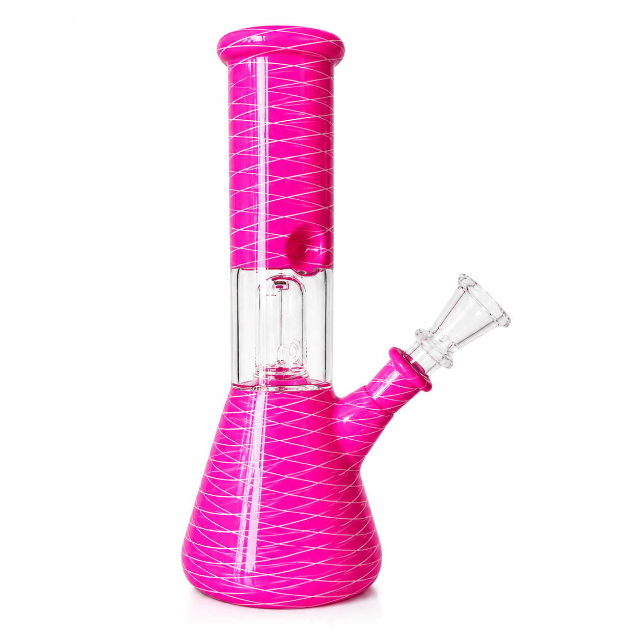 8" Single Dome Colored Beaker Glass Water Pipe (Assorted)