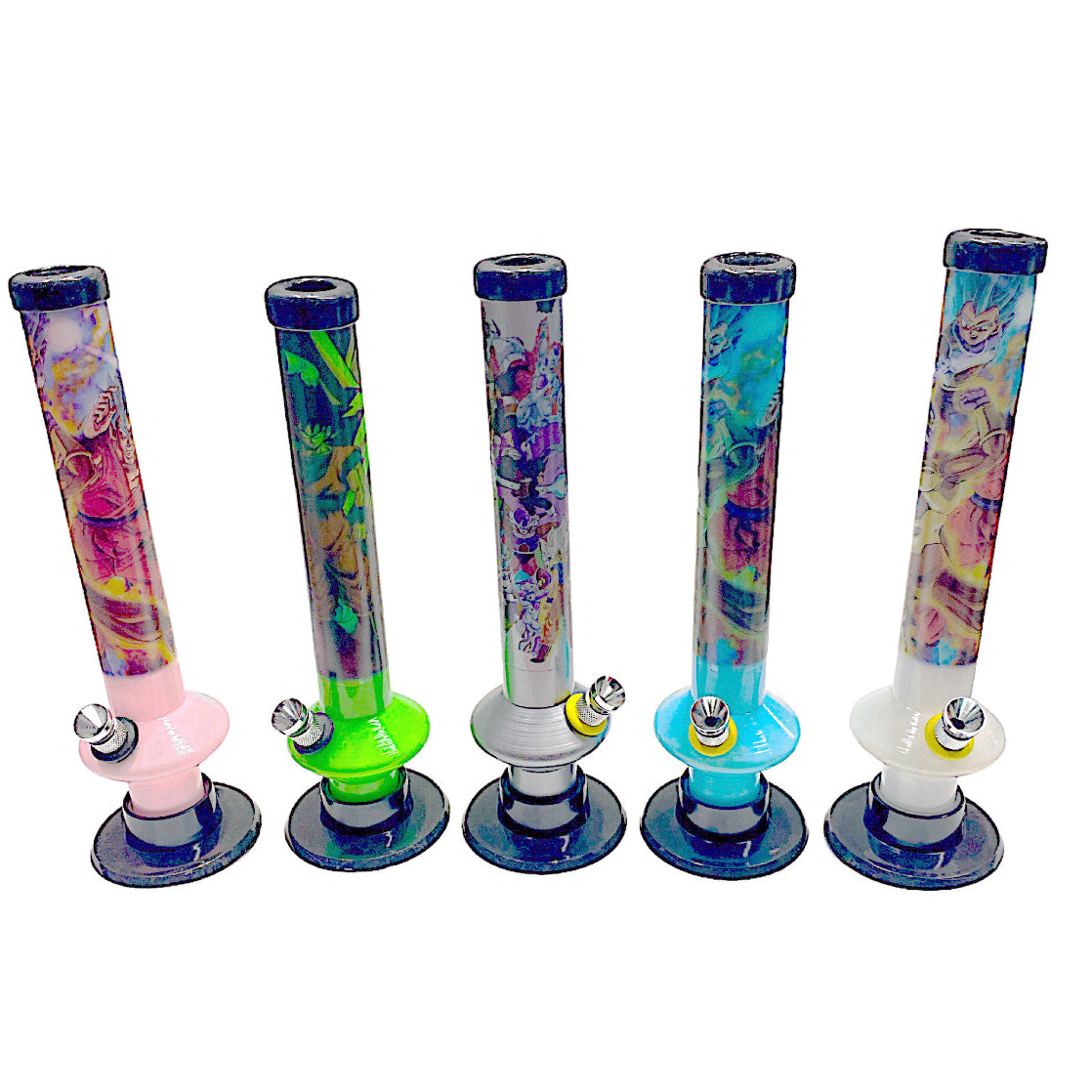 8" Acrylic Regular Super Hero's 1inx8 Water Pipe