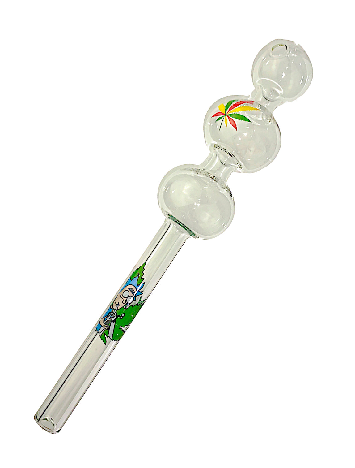 8" Triple Bubble Oil Burner Clear Decal