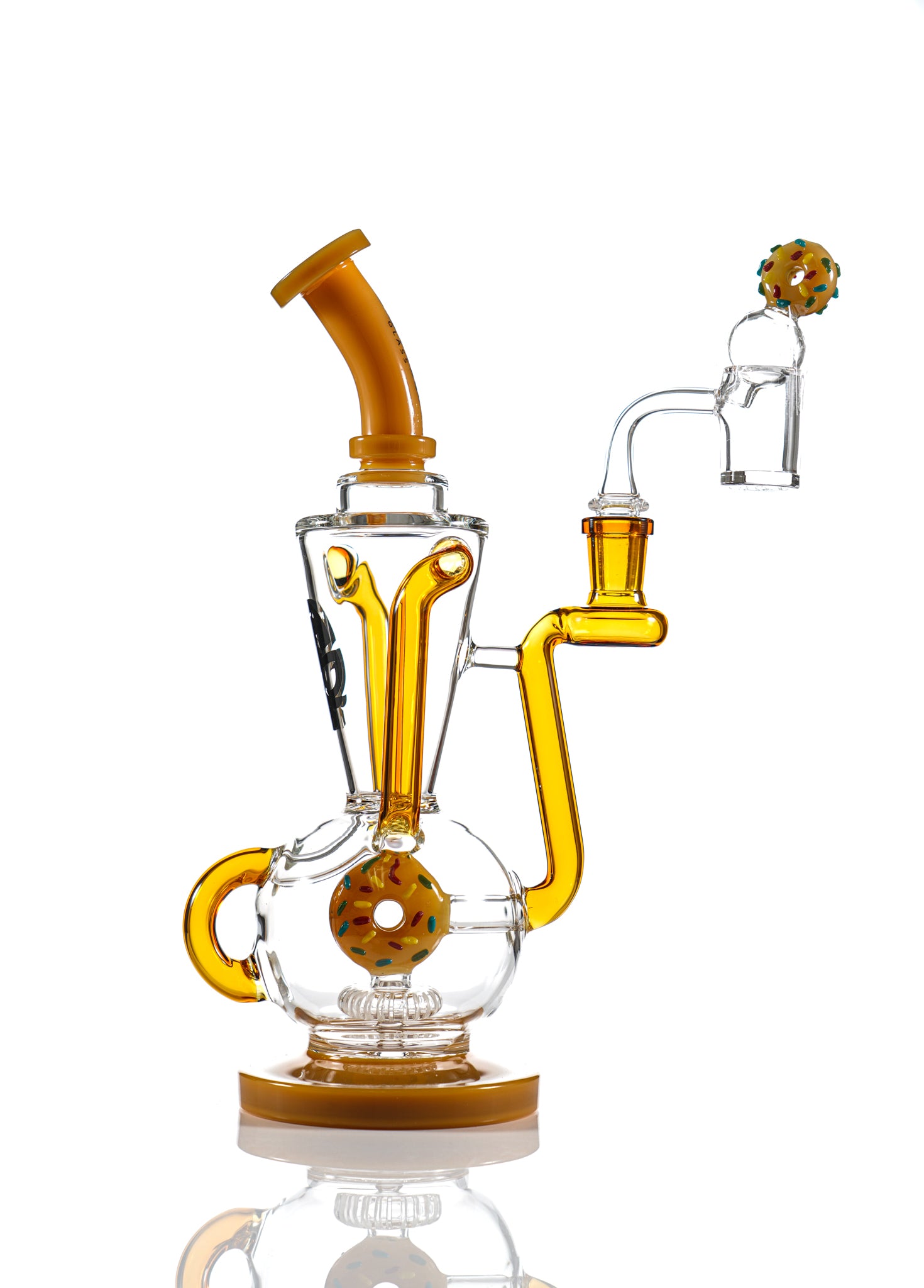 TX37 - Toxic Donut Recycler Dab Rig Water Pipe