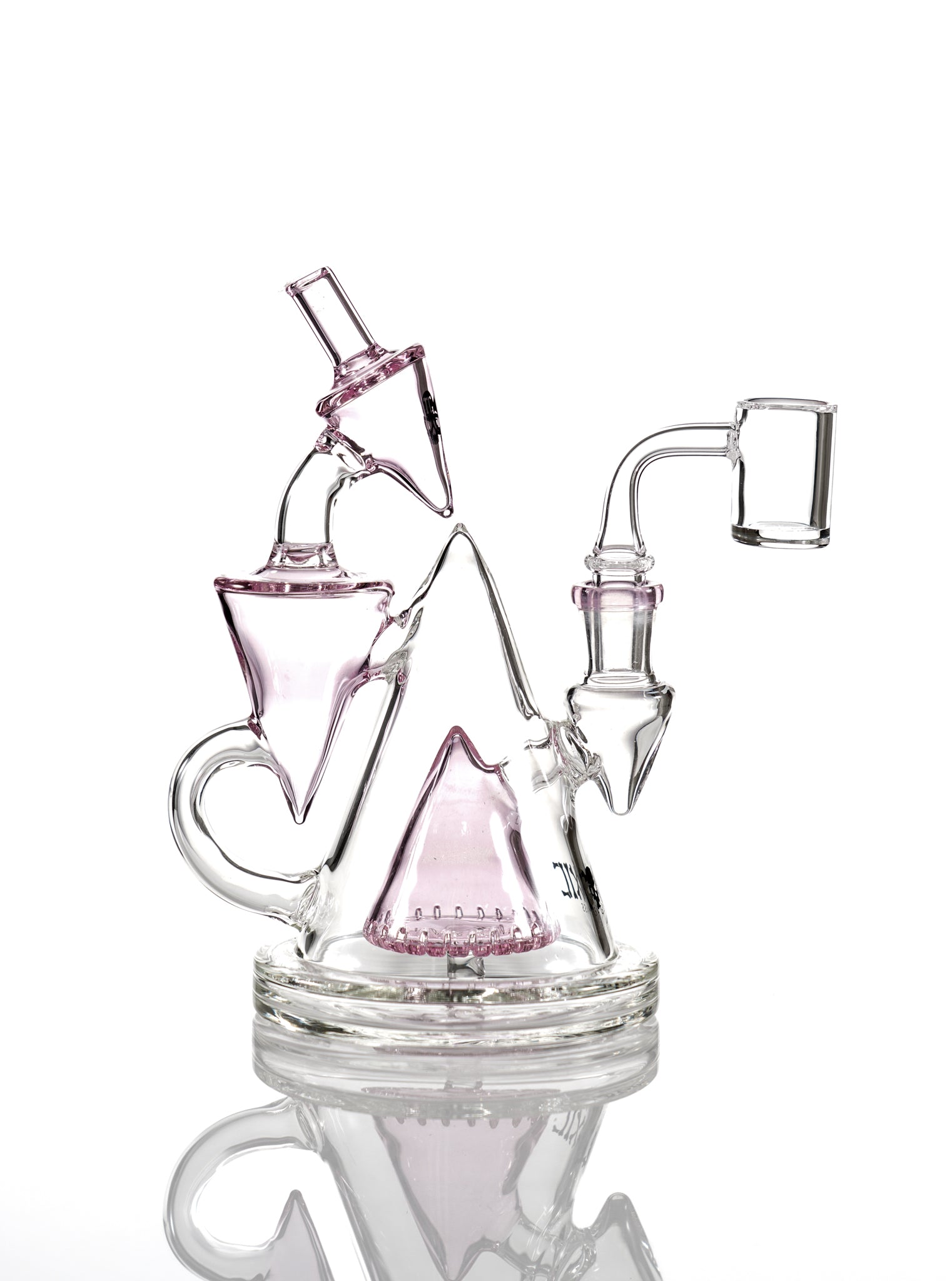 7.5" TX35 Toxic Double Cone Rig Water Pipe by MK 100 Glass