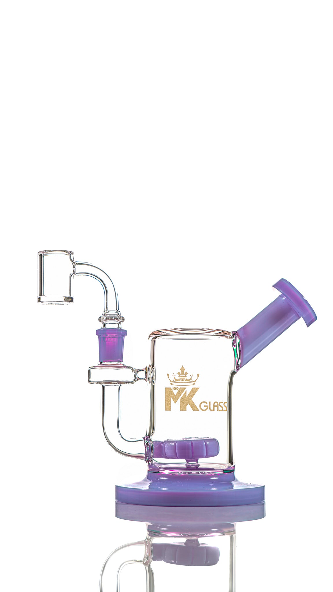 5" MK100 MK70 Mini Dab Rig Water Pipe by MK 100 Glass