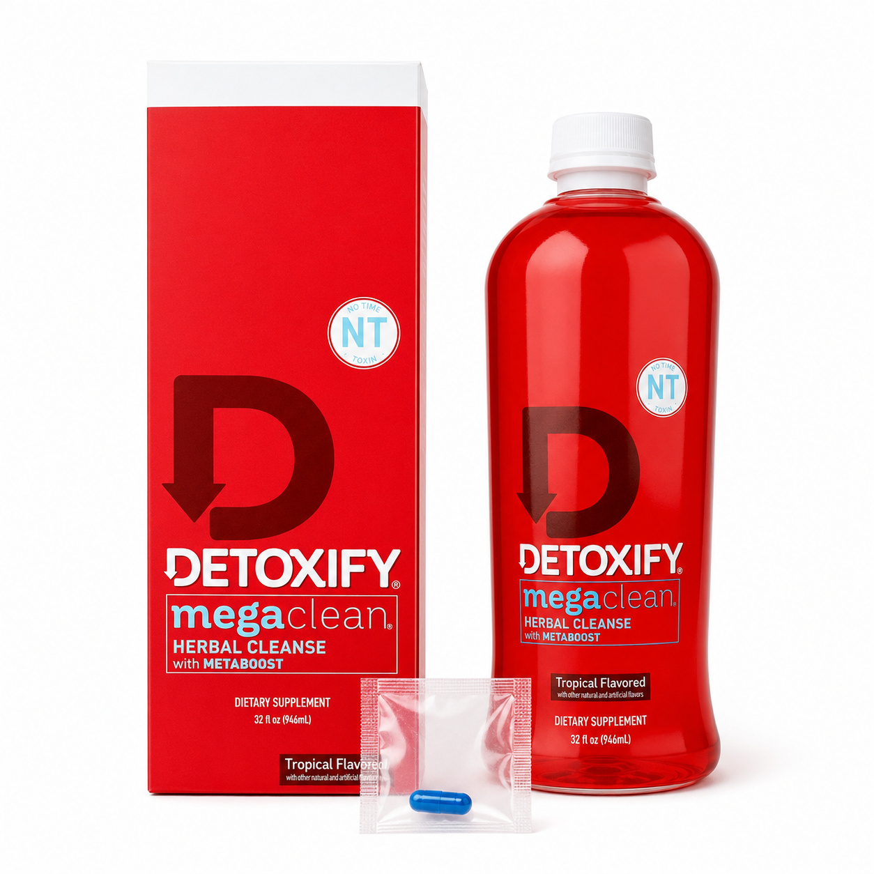 Detoxify Mega Clean Herbal Cleanse with Metaboost 32oz