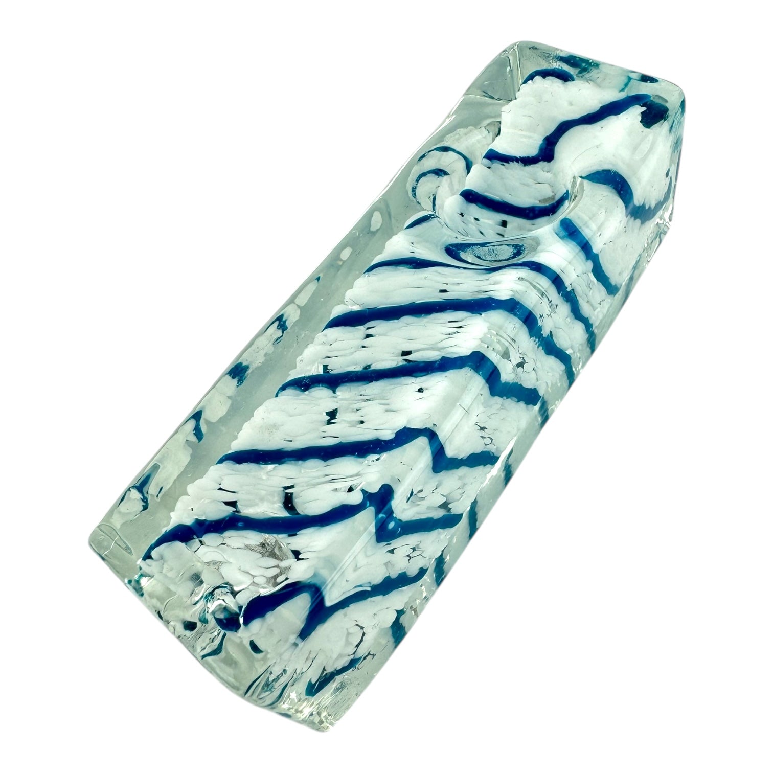 3.5" Rectangle Glass Hand Pipe (Assorted Colors)