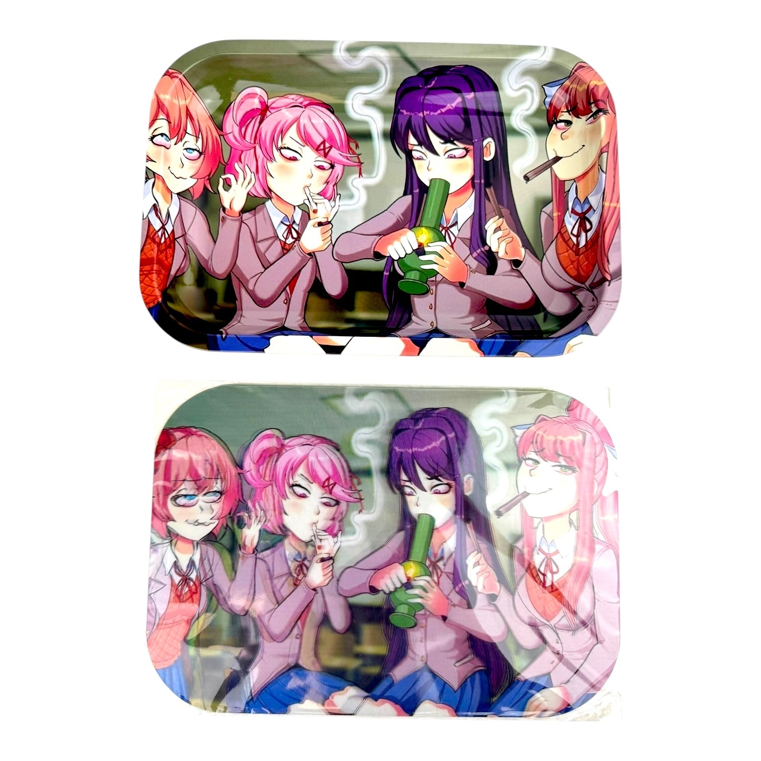 3D Medium Metal Rolling Tray With Magnetic Lid 6" x 9"