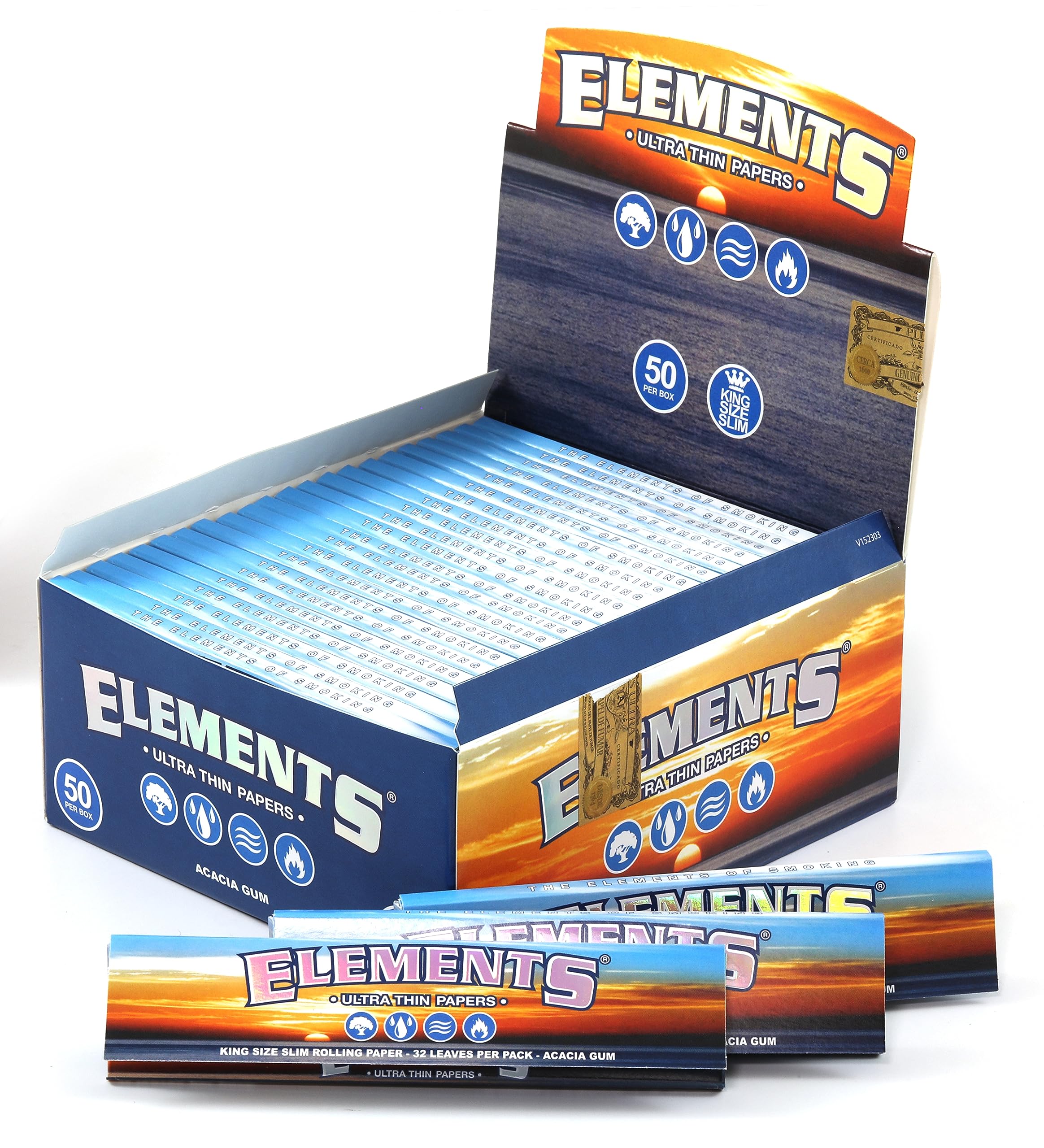 Elements King Size Slim Ultra Thin Rolling Paper