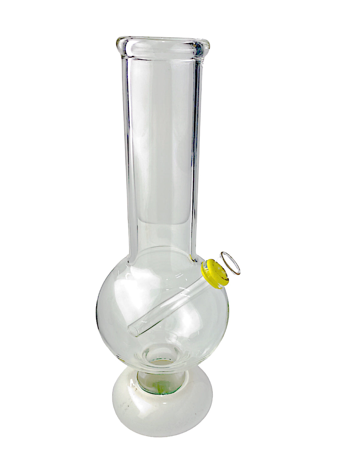 11" Straight Double Bubble Glass Water Pipe (PL-22-19)