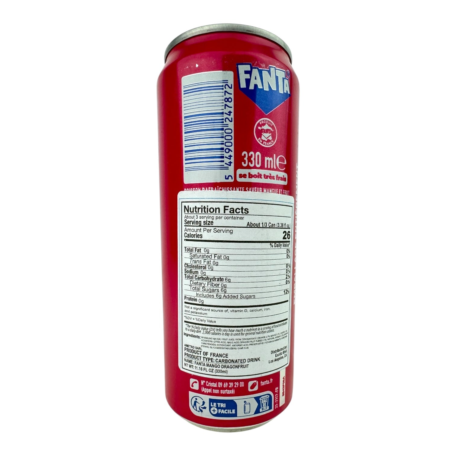 Exotic Fanta Soda Can 330mL