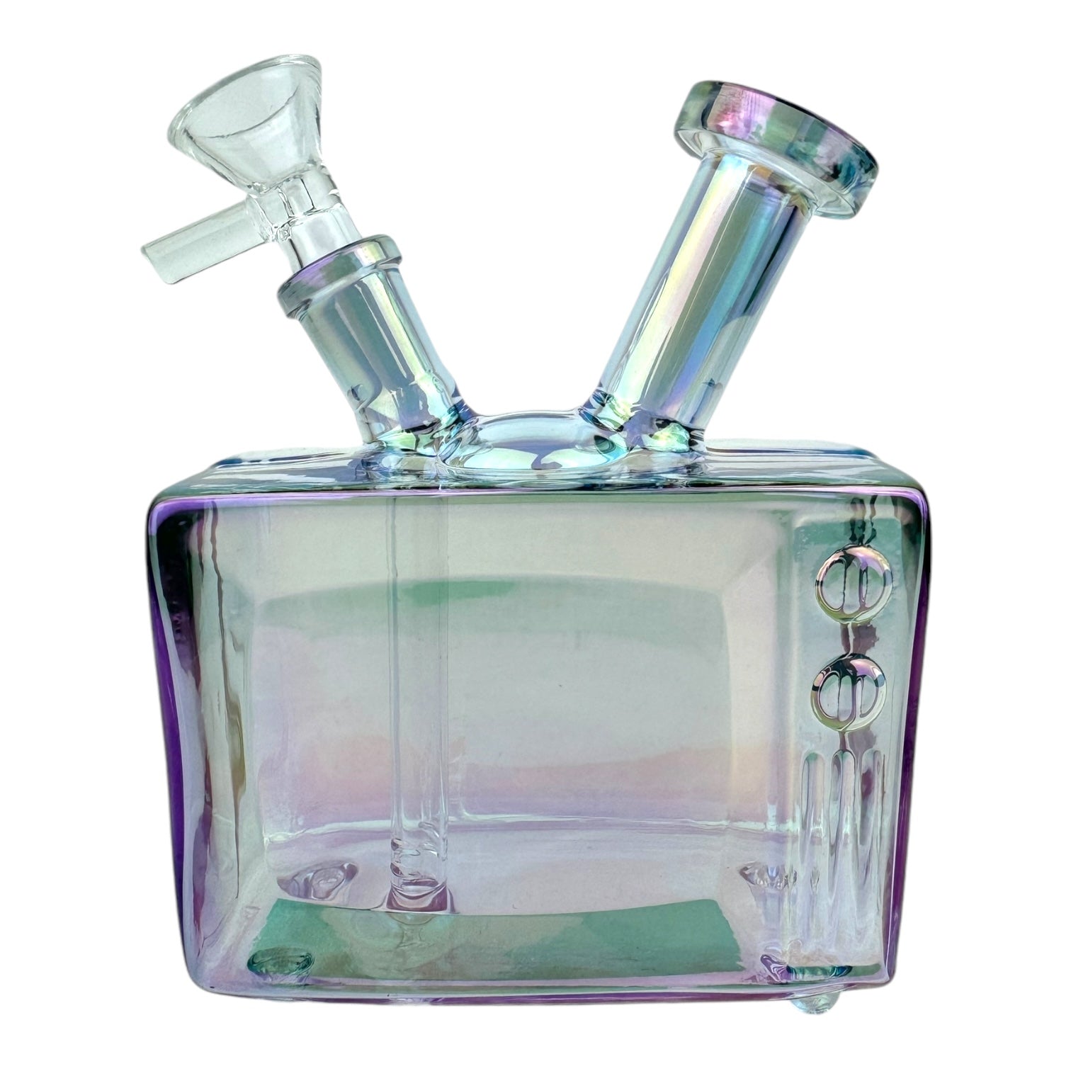 6" TV Chrome Color Glass Water Pipe